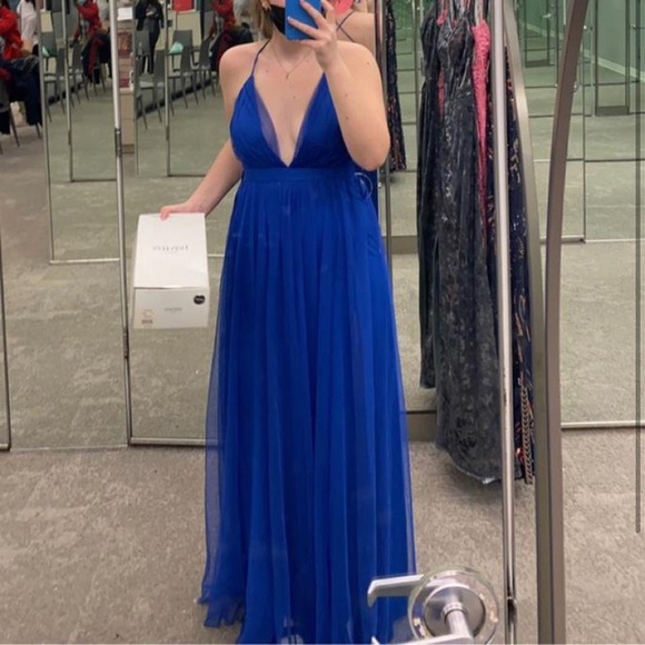 David's Bridal | Dresses | Davids Bridal Royal Blue Prom Dress